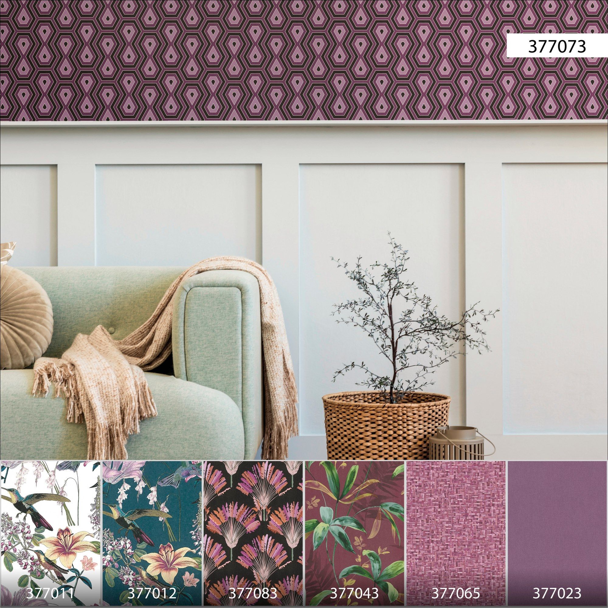 Нетканые моющиеся геометрические обои Architects Paper Jungle Chic ARCH-00113791 - Вид №6