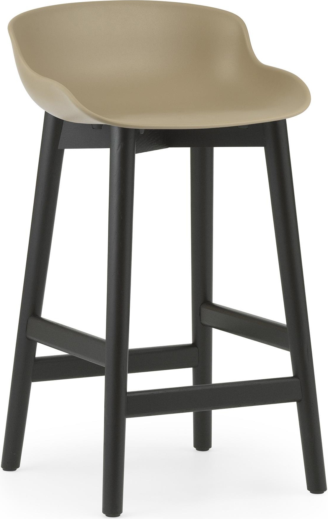 604395 Барный стул 65 см Black Oak / Sand Normann Copenhagen Hyg 