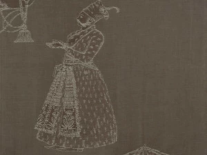 KOHRO Жаккардовая ткань из хлопка и шелка с графическими мотивами Darshan Kr043673