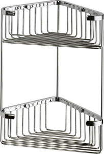 HL078/CR Sanibano, решетка угловая 2-х уровневая, цвет хром