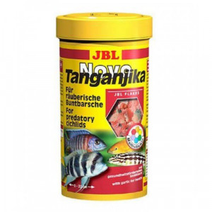 ПР0021595 Корм для рыб NovoTanganjika в форме хлопьев для хищных цихлид 250мл. (43г) JBL