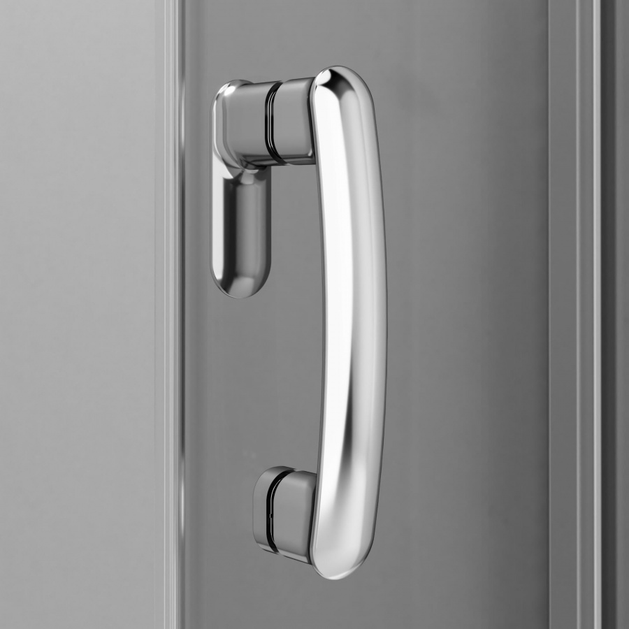 W83G-333-095CG Round 95 Душевое ограждение Round 95x95 стекло тонированное проф хром гля AM.PM Like - Вид №4