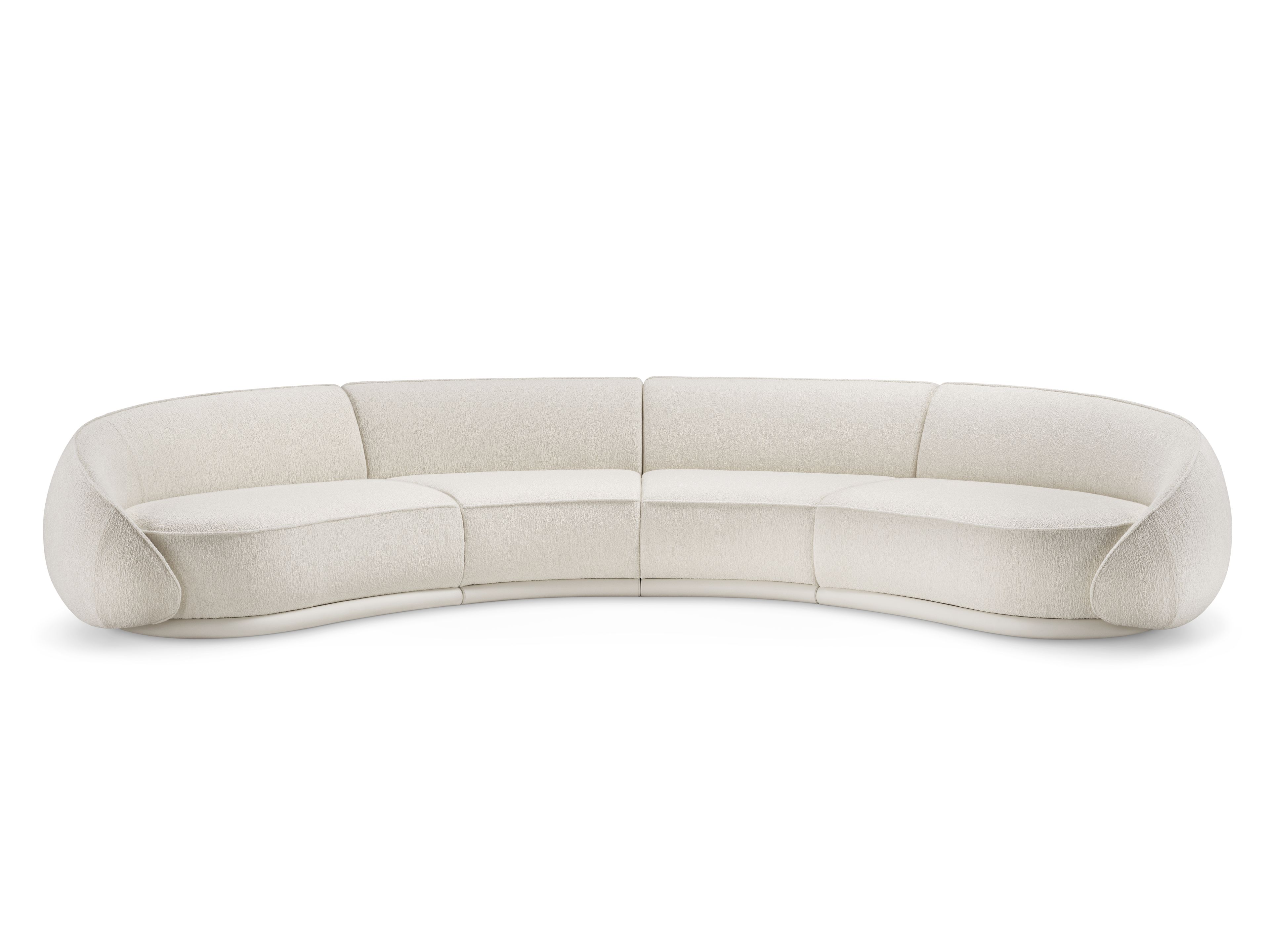 5-местный изогнутый тканевый диван GHIDINI1961 объятия ARCH-00095209 - Вид №8