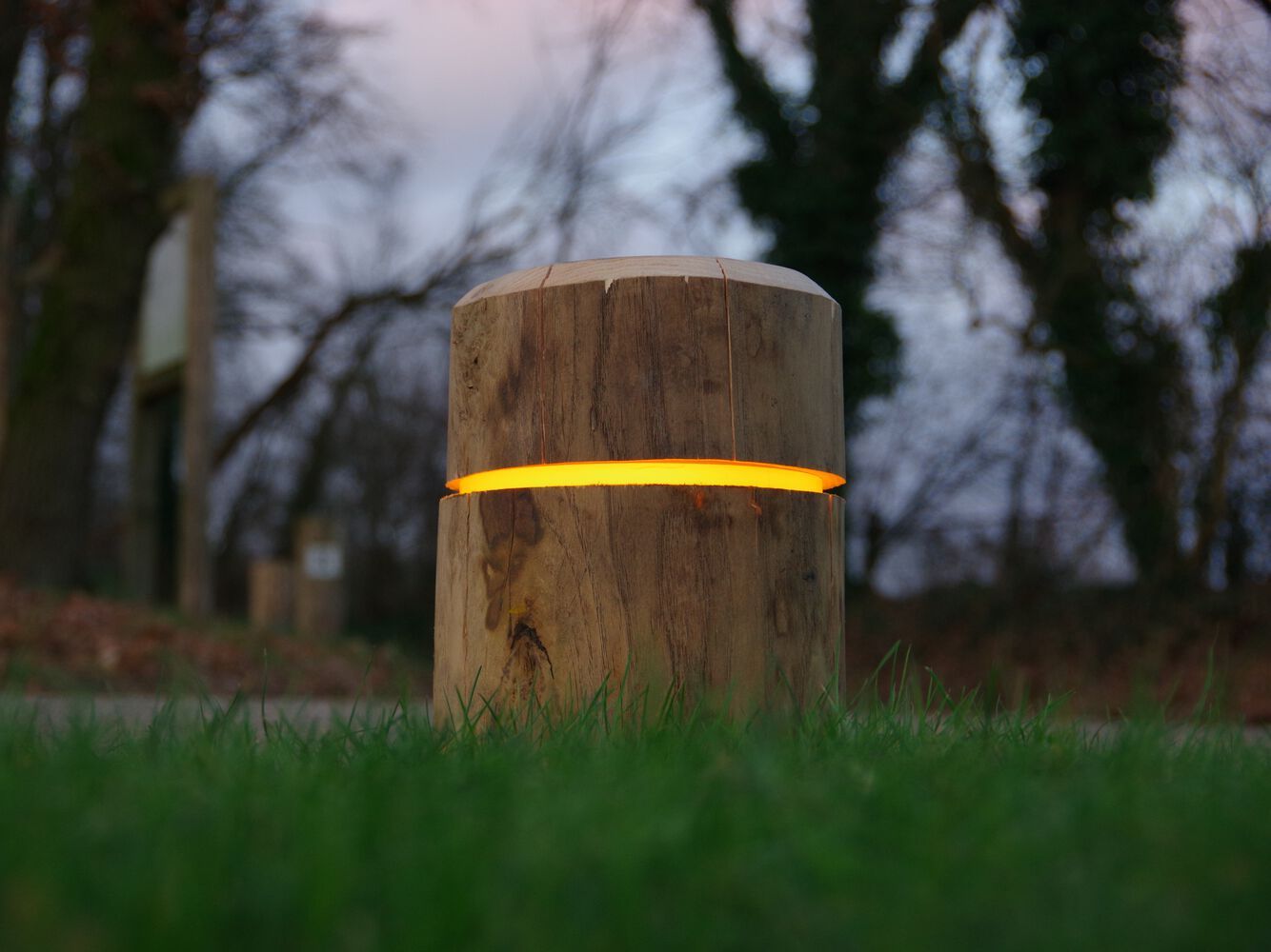 Открытый деревянный светодиодный маркер Timberlab RONDO ARCH-00058764