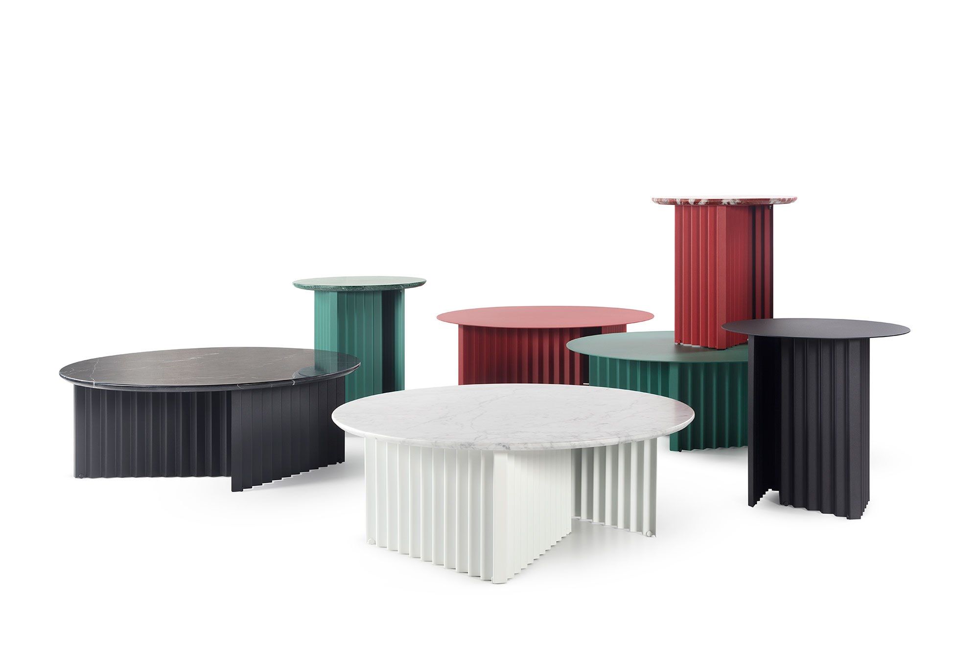 Стальной круглый низкий журнальный столик RS Barcelona Plec ARCH-00038257 - Вид №5