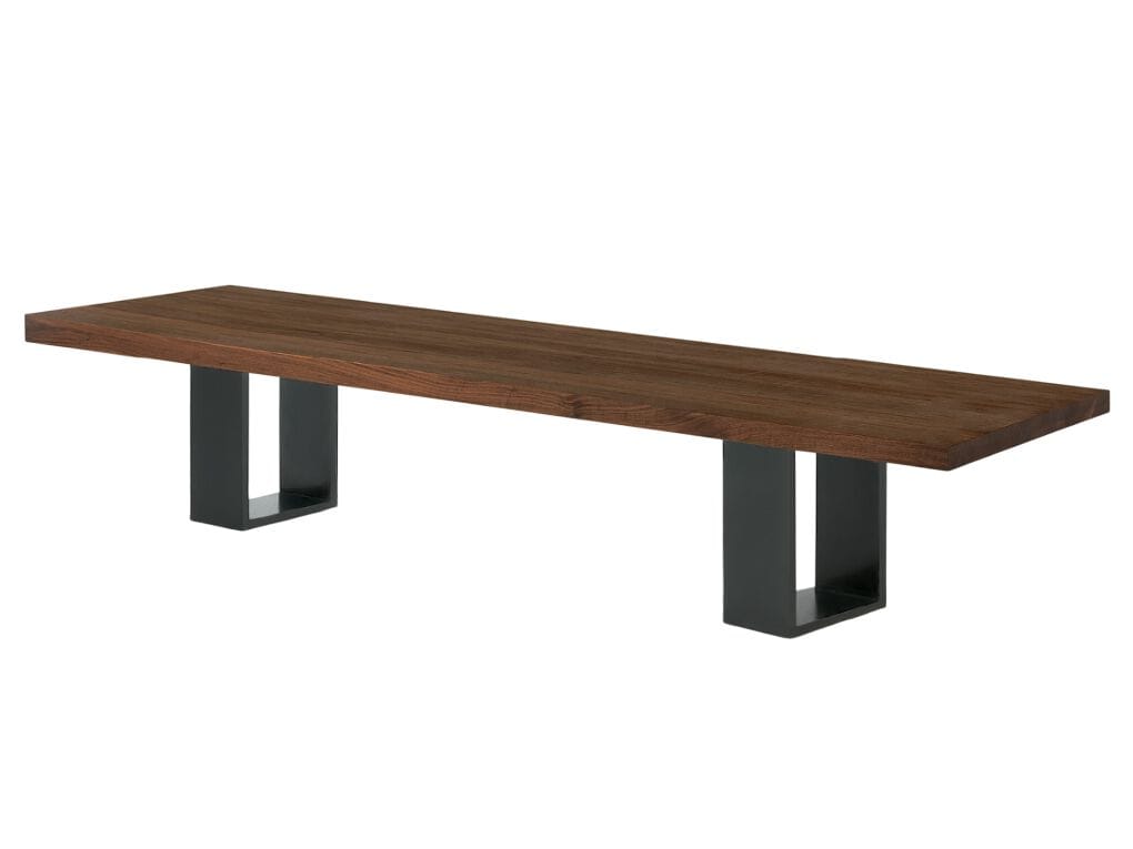Скамья из массива дерева с железной основой Riva 1920 Newton ARCH-00097731 - Вид №1