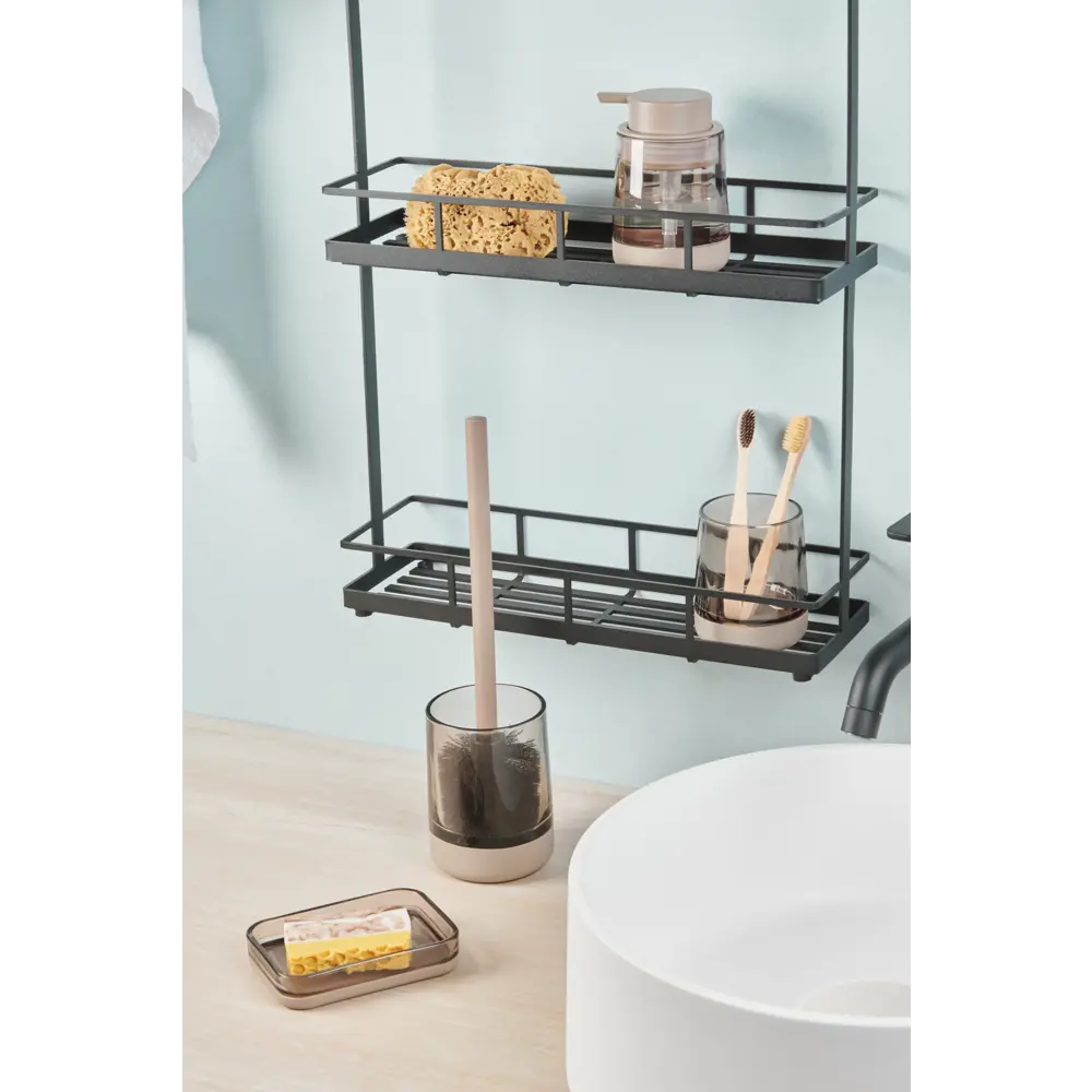 Стакан для зубных щёток Vidage Bonn Beige стекло цвет бежевый STLM-2098666 - Вид №3