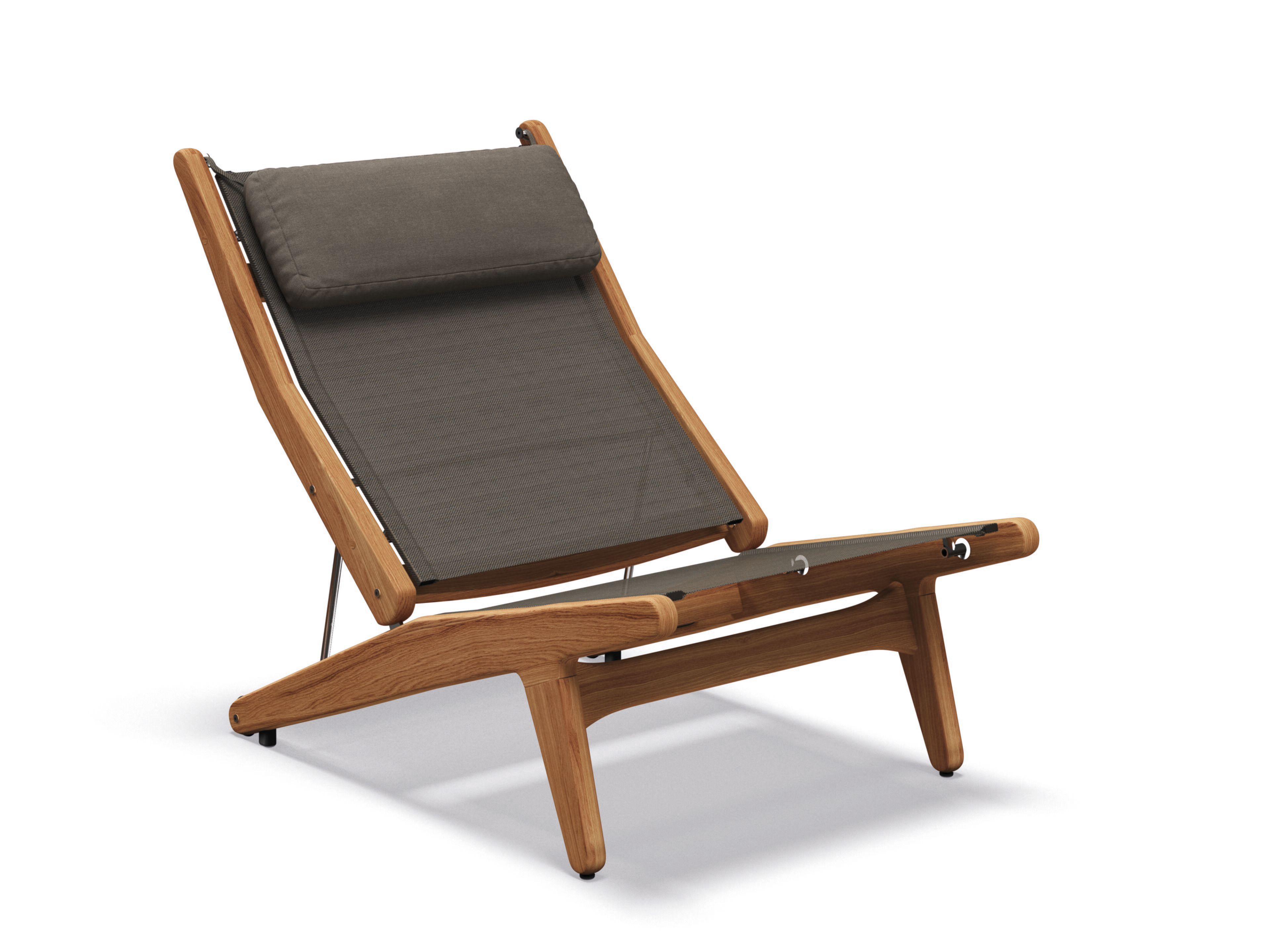 Кресло для отдыха с откидной спинкой из ткани Gloster ARCH-00140755 - Вид №1