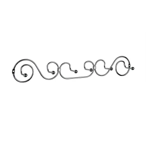 Вешалка Delphinium Стил металлическая 6 крючков цвет хром