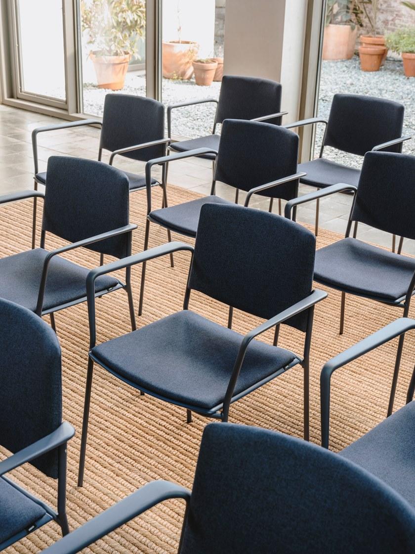 ENEA Штабелируемый тканевый стул с подлокотниками Ema sun-id-1445413 - Вид №15