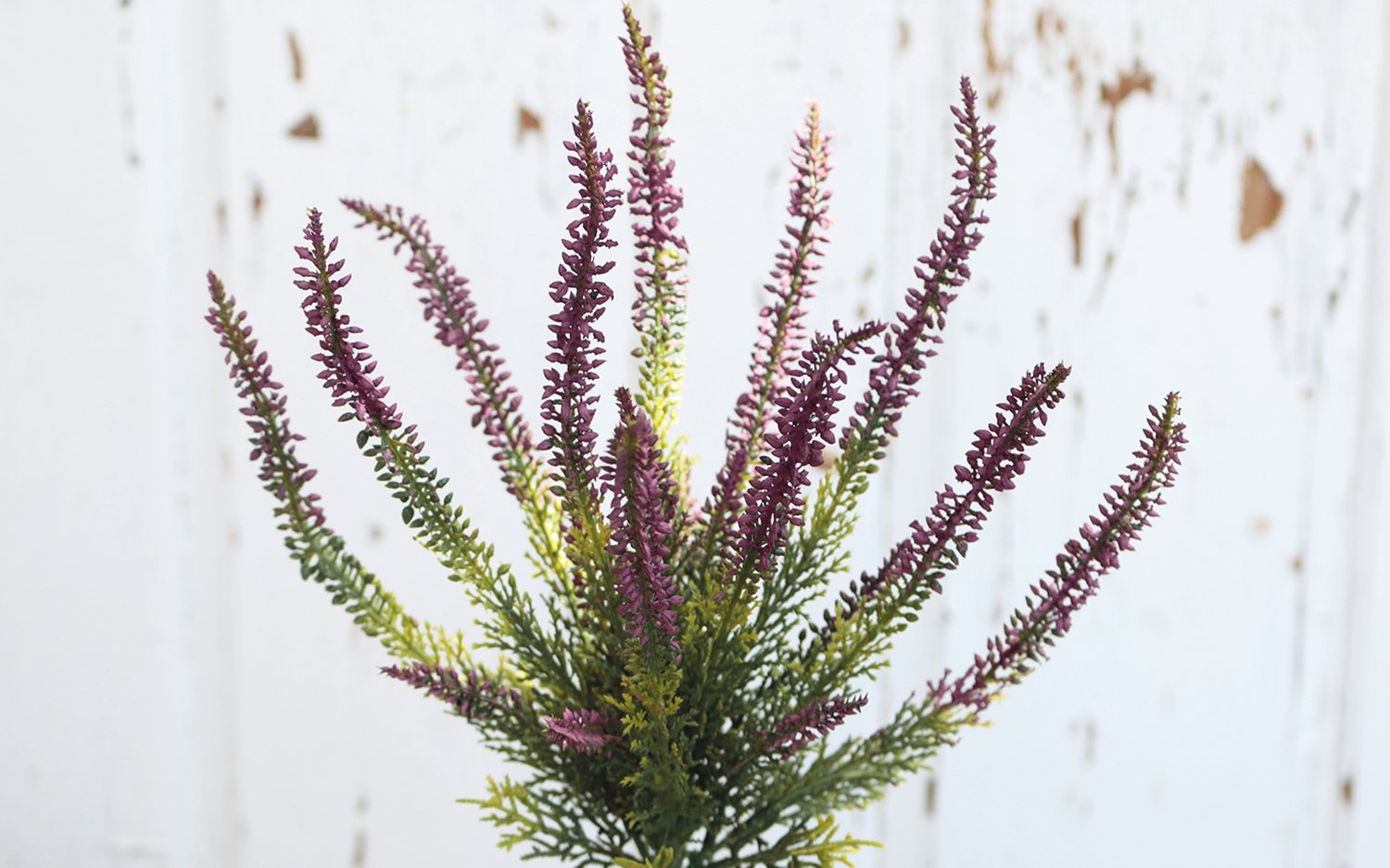 1711 222 a3 Искусственный куст эрики, 7 цветов, 32 см, темно-фиолетовый H-andreas  - Вид №2