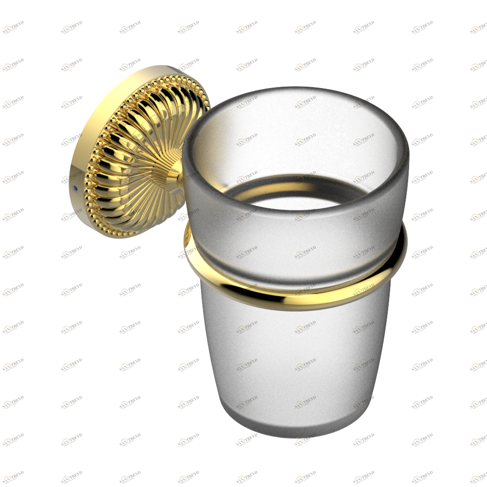 G31-536 Стакан настенный для зубных щёток Thg-paris Cygne Золото G31-536 CAT.F