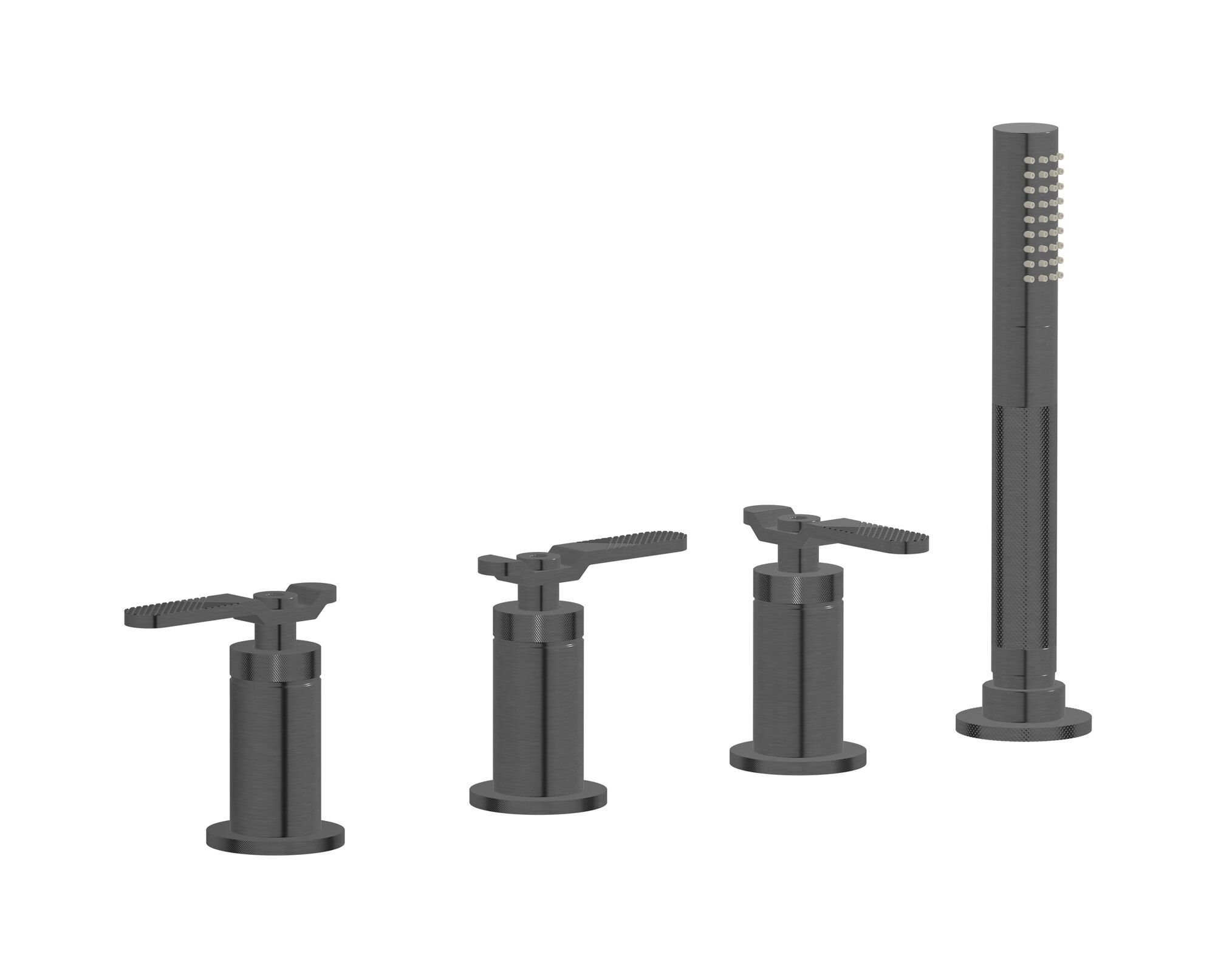 Встраиваемый смеситель для ванны с 4 отверстиями и ручным душем IB Bold ARCH-00081508 - Вид №6