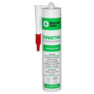 Герметик санитарный силиконовый Masterteks цвет белый 260 мл