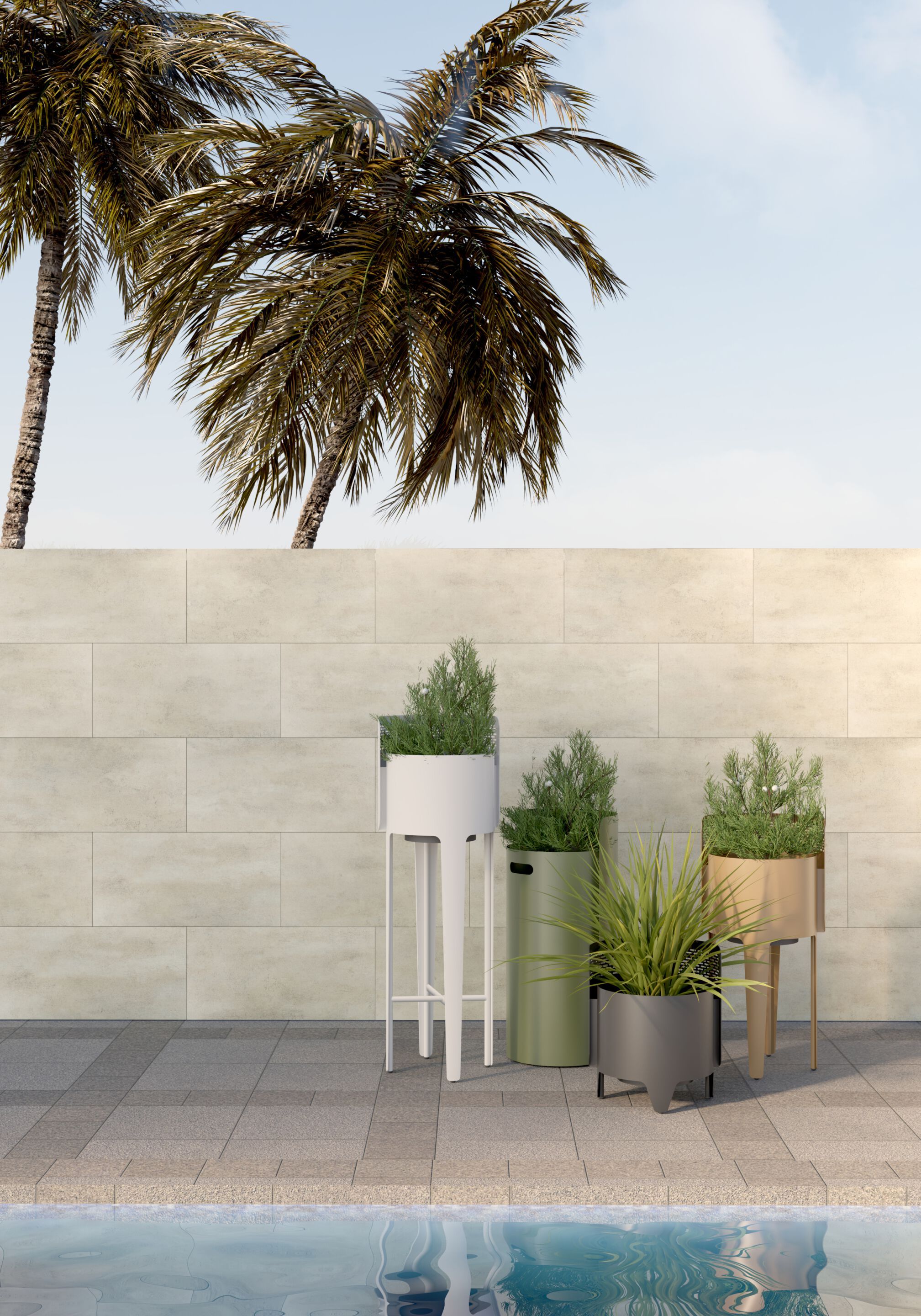 Высокая алюминиевая плантатор VINEKO Империя ARCH-00092255 - Вид №3