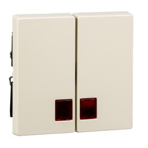 MTN3456-0344 Клавиша двойная , бежевый блестящий Schneider Electric Merten System M