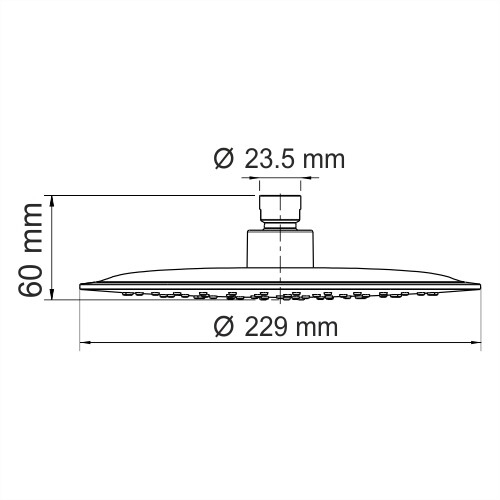 A115 Верхняя душевая насадка WasserKRAFT  - Вид №3