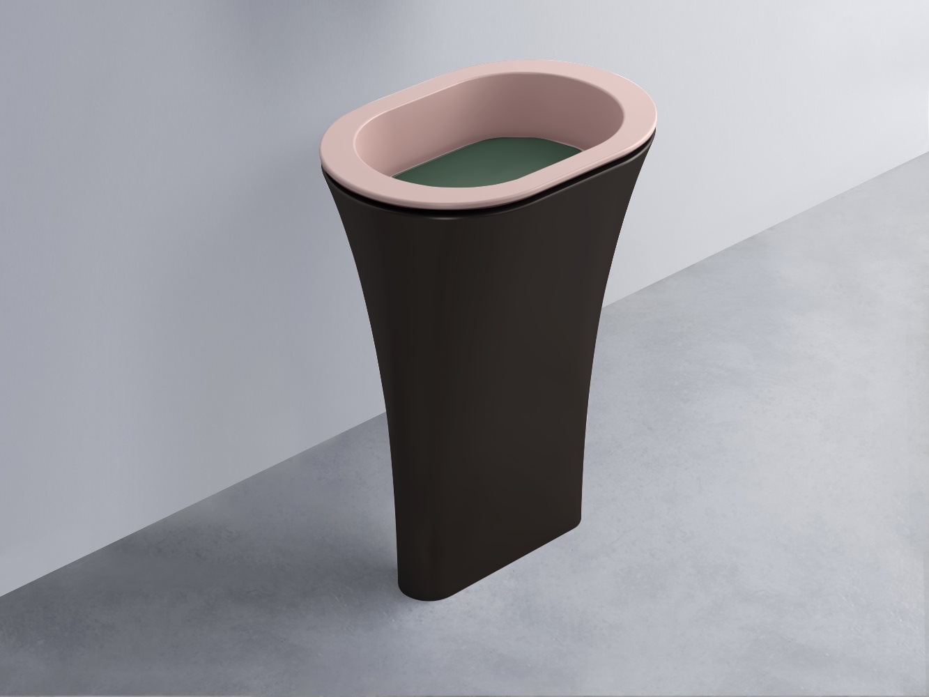 AMLA65-CP+AMPILO-MU+AMCOLO-LV Раковина Amedeo Ovale отдельностоящая cielo Enjoy + Amedeo Ceramica Cielo