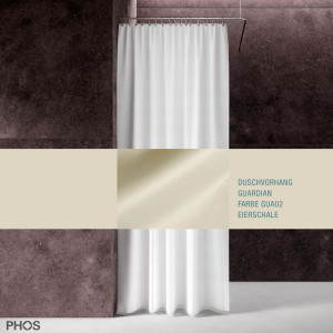 DV-GCS200-280-GUA02 Занавеска для душа Guardian, длина 200 см, ширина 280 см. яичная скорлупа PHOS