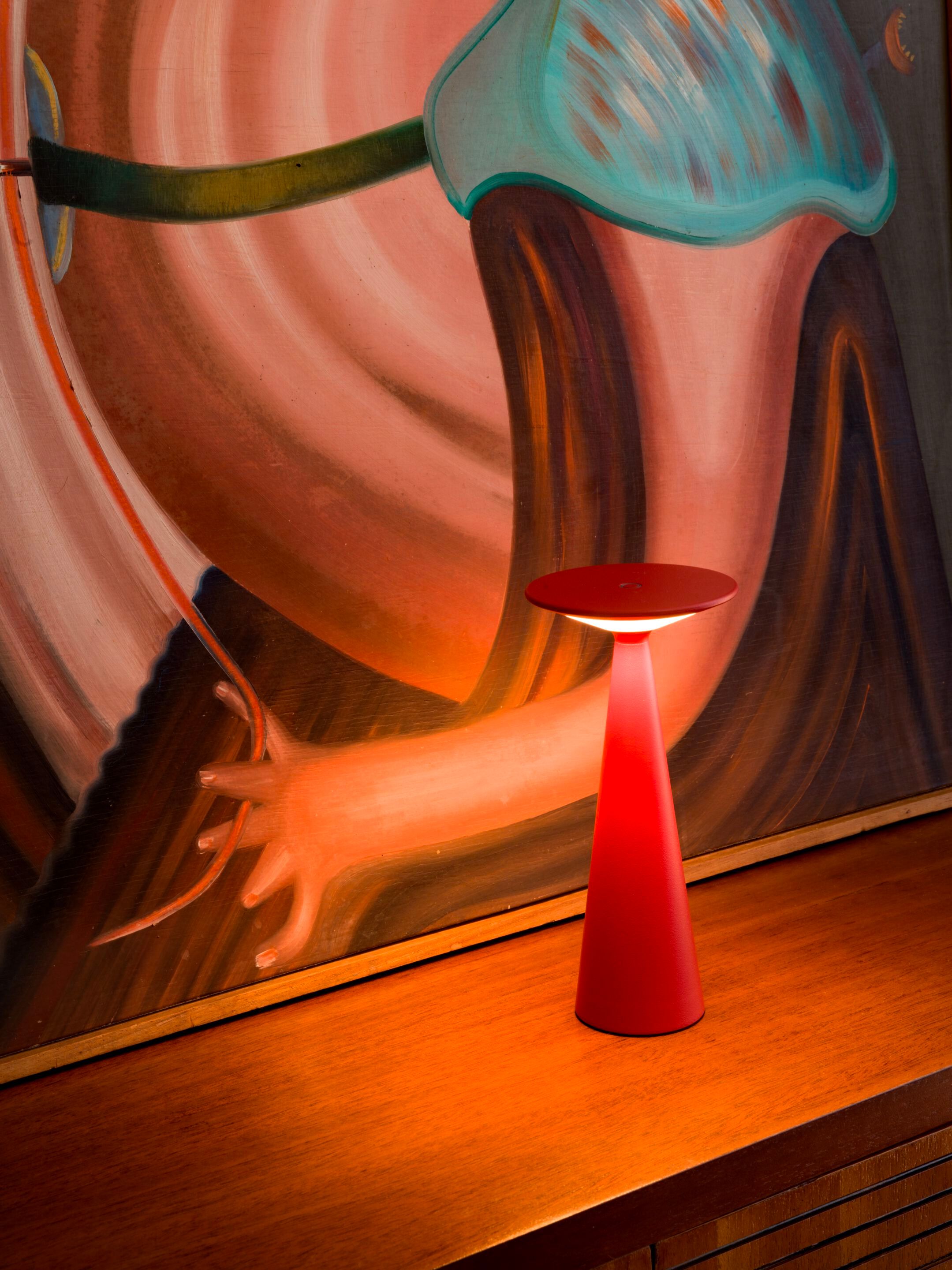 Алюминиевая аккумуляторная настольная лампа Zafferano DAMINA ARCH-00129759 - Вид №8