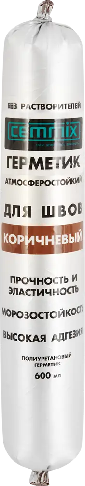 Полиуретановый клей-герметик CEMMIX для швов и гидроизоляции 600 мл 82577381