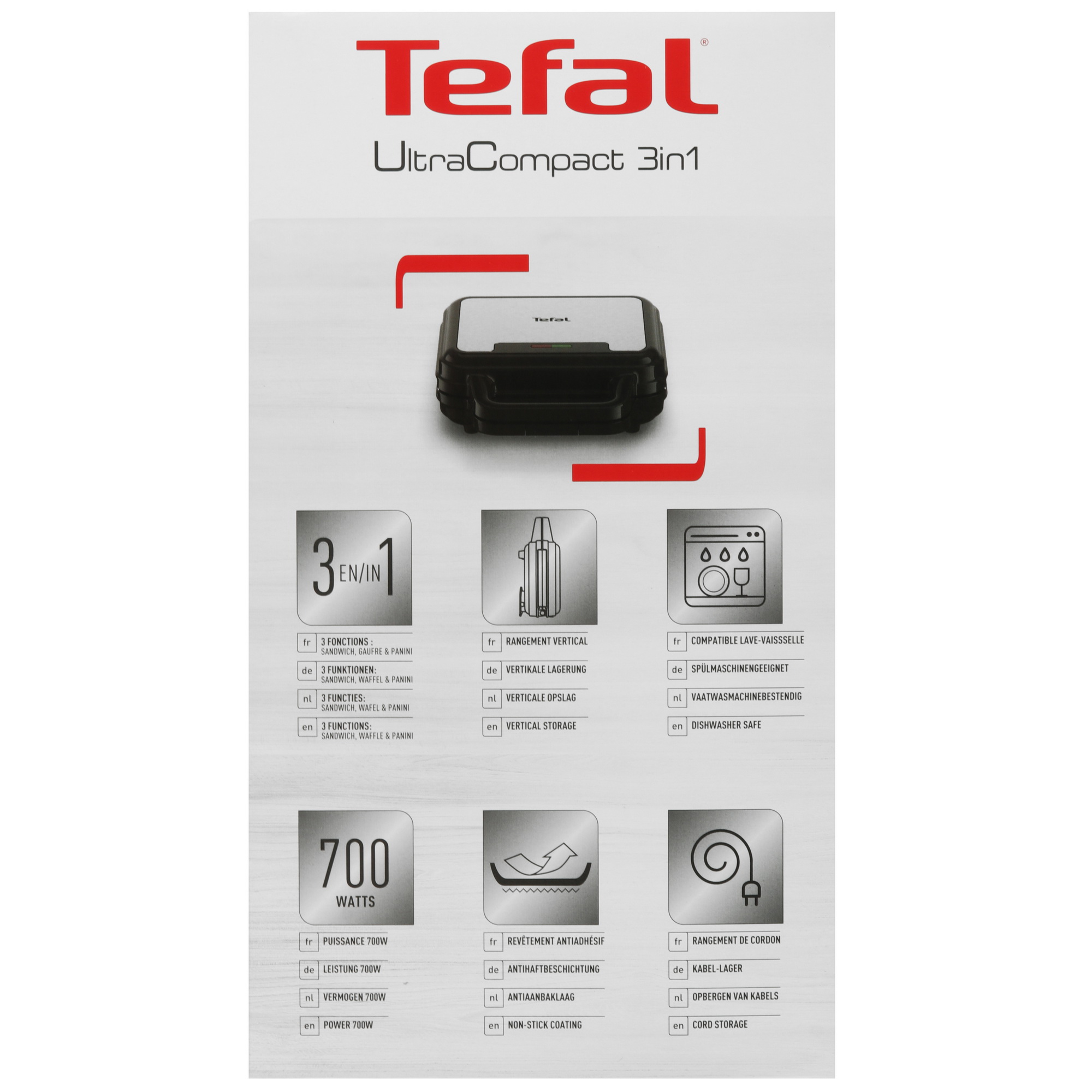 5606948 Сэндвичница Tefal UltraCompact SW383D10 черный STDN-0143662 - Вид №7