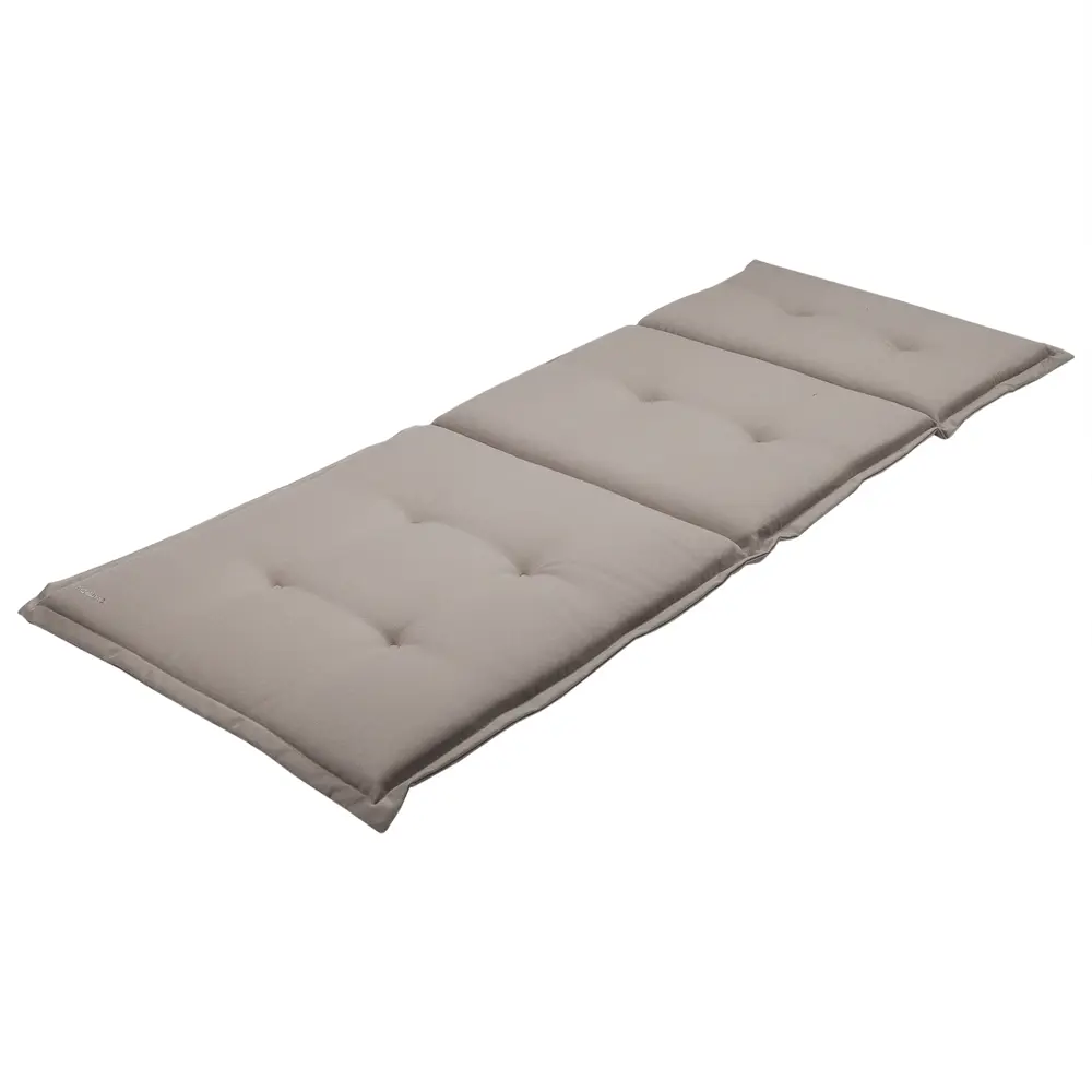 Подушка для шезлонга серая 165х65х5 см, полиэстер NATERIAL STLM-2103425