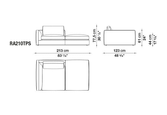 Ткань диван B&B Italia Ричард ARCH-00082196 - Вид №58