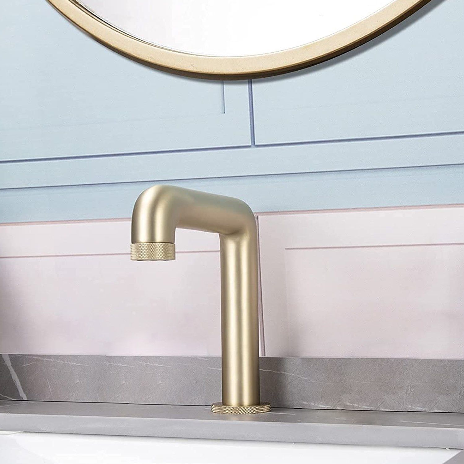 Инфракрасный смеситель для раковины из латуни Fontana Showers FS-1094-BG ARCH-00039647 - Вид №2