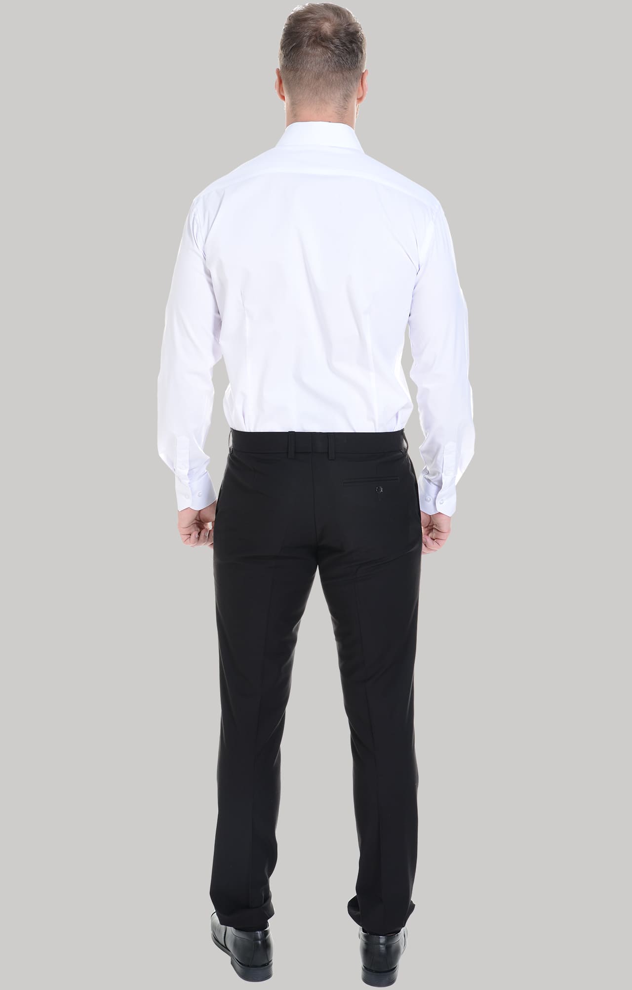 62465 Рубашка мужская  white El-Risto  Корпоративная одежда  размер 41/176-182  - Вид №9