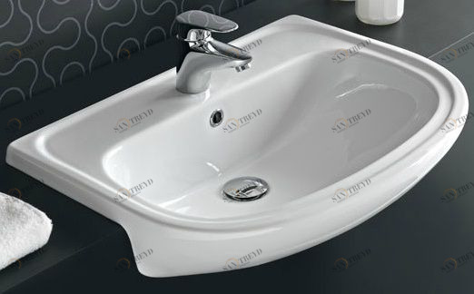 25383 Полувстраиваемая раковина консольная 50 см белая Hidra LAVABI INCASSO Ceramica Hidra 