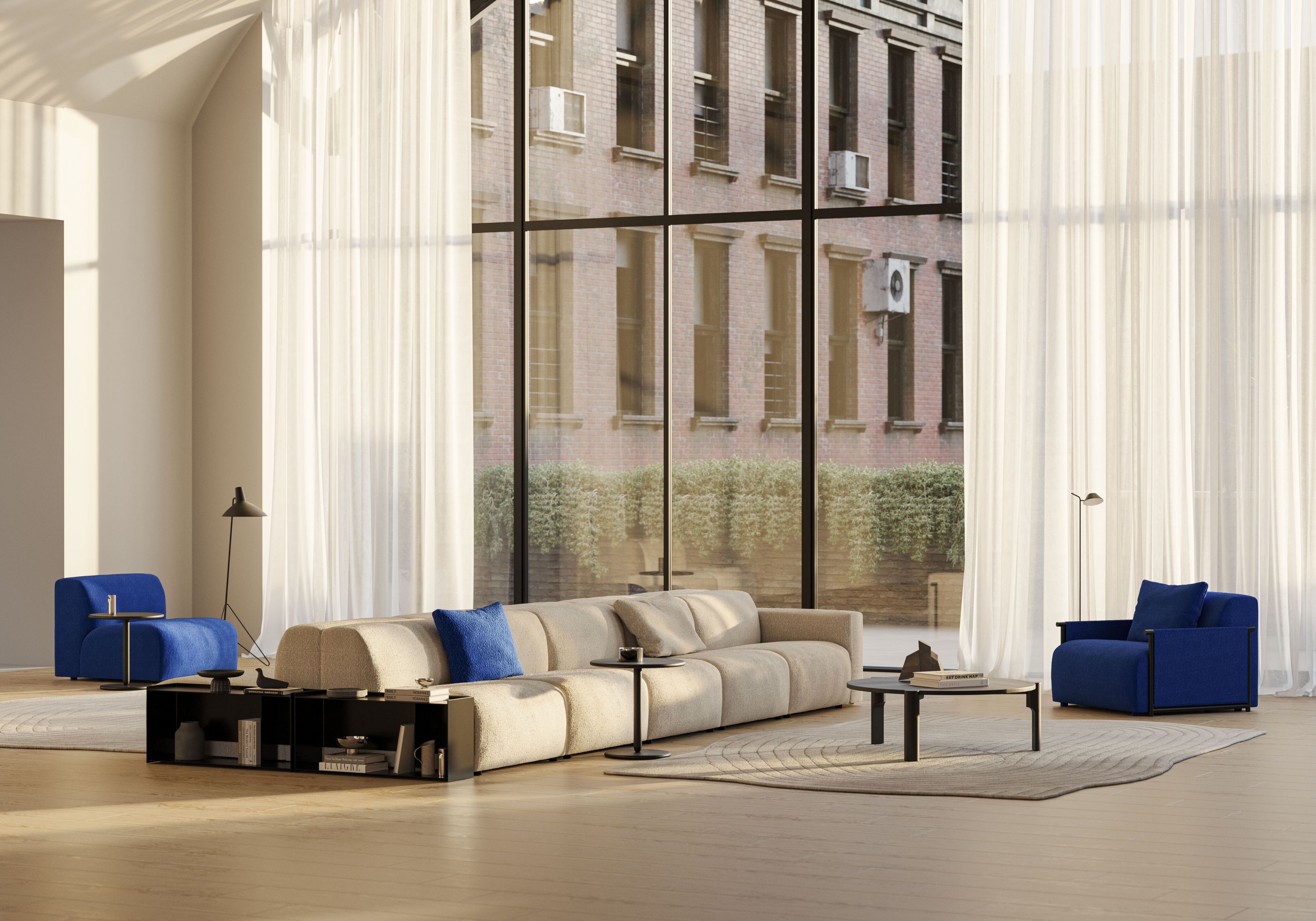 Модульный тканевый диван Omelette Editions Savoye ARCH-00126393 - Вид №4