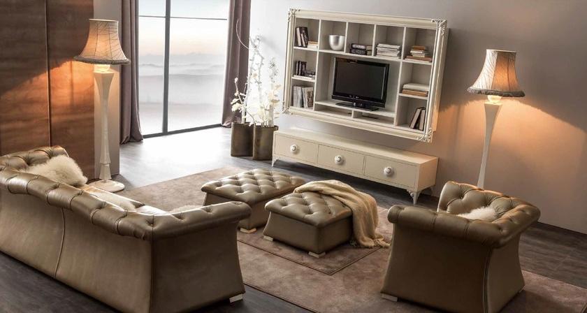 CorteZari Торшер прямого света Zoe gold 1485 - Вид №1