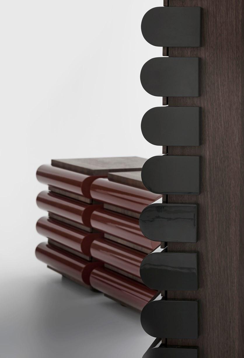 ACERBIS Прикроватная тумбочка из лакированной древесины с ящиками Storet sun-id-1466993 - Вид №4