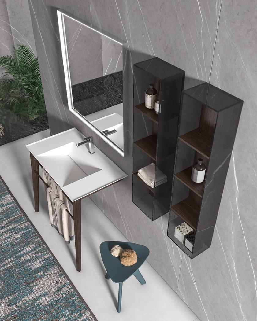 BMT Тумба под умывальник с вешалкой для полотенец Ikon Ik-09 - Вид №2