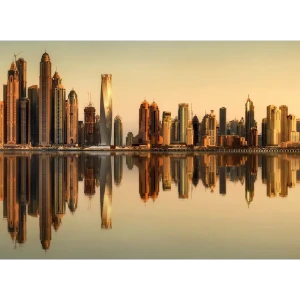 Фотообои «Золотой город» флизелиновые 370x270 см 2173