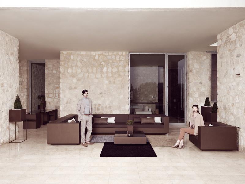 VONDOM Садовый столик низкий прямоугольный из полиэтилена Vela sun-id-1466258 - Вид №4