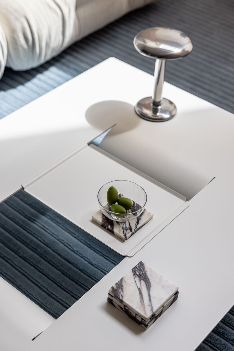 Низкий журнальный столик из листового металла Metallbude CUT ARCH-00111188 - Вид №78