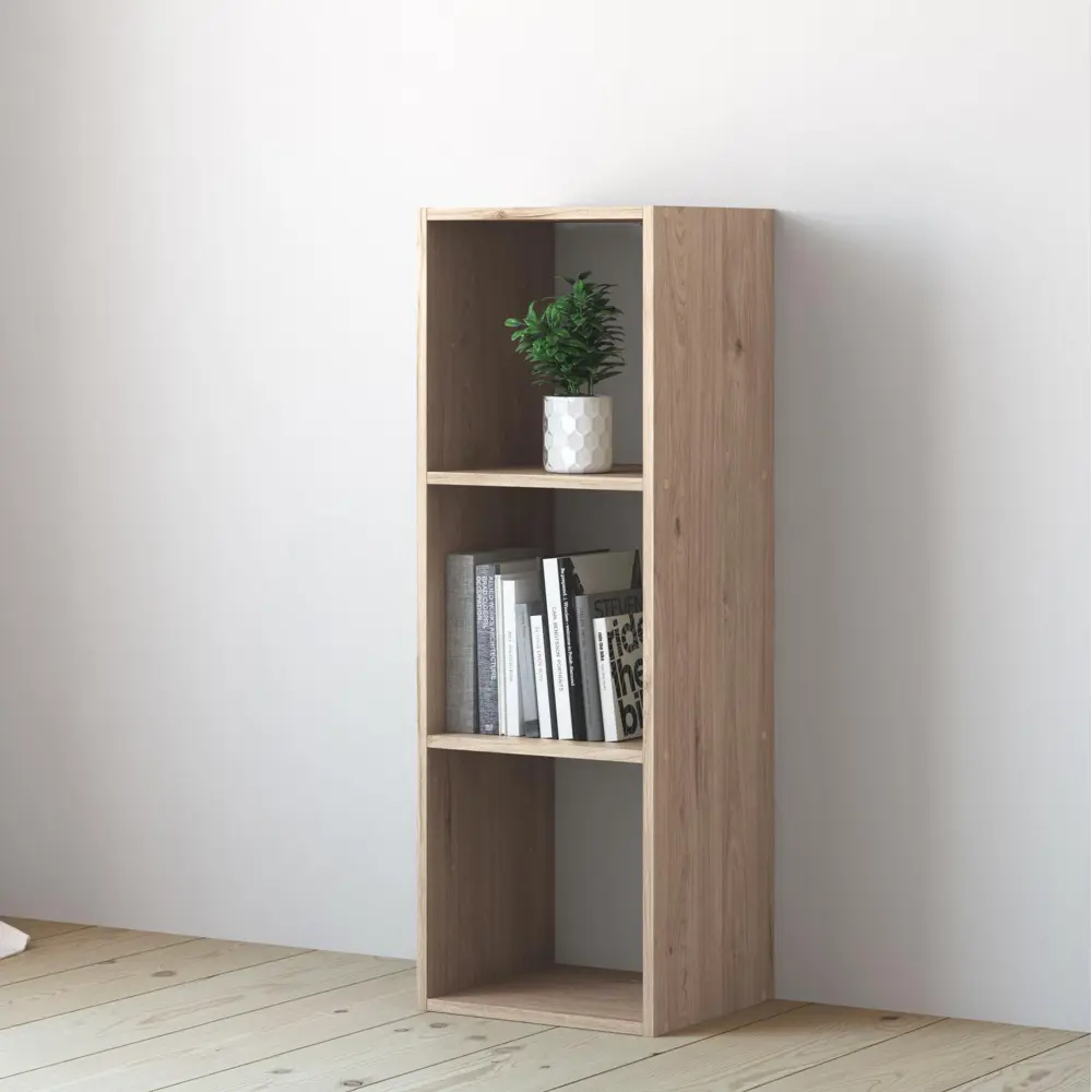 Стеллаж KONSENSA Руан 3 секции 36x104x31.7 см ЛДСП цвет дуб комано STLM-2059283