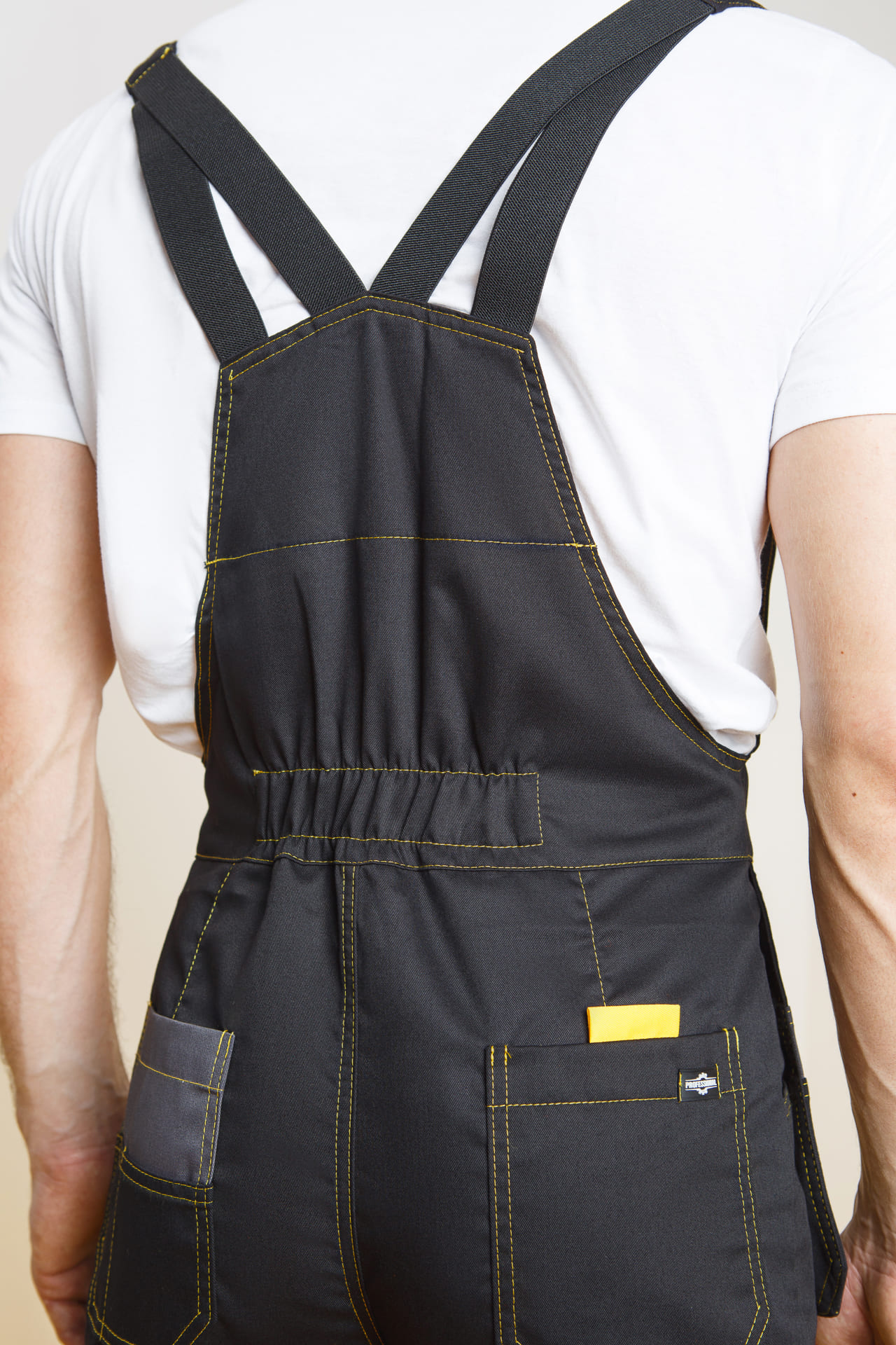 4956830 Костюм "Профессионал-2" черный-графит-желтый GENESIS  Летняя спецодежда  размер 52-54/182-188  - Вид №19