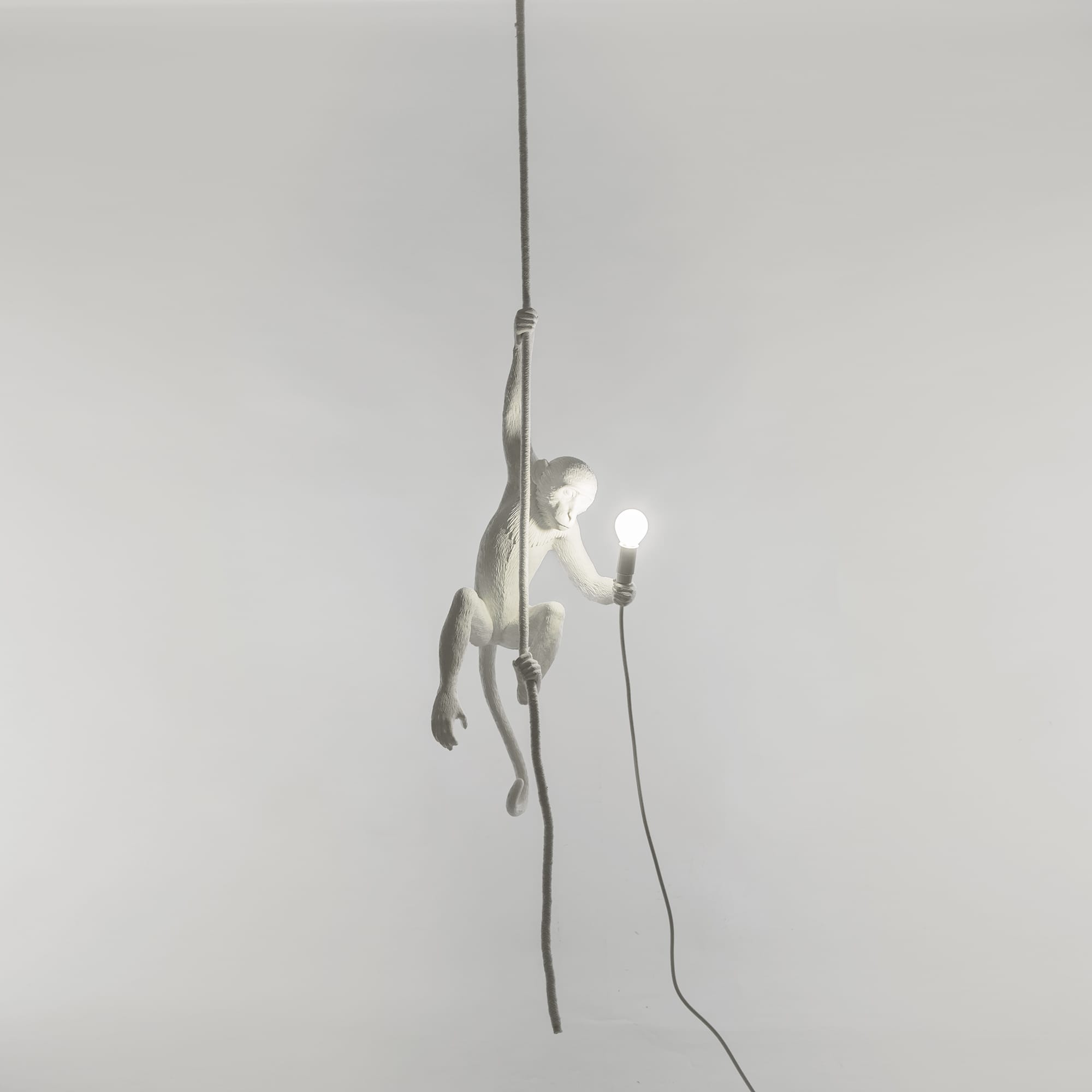 Светильник Monkey Lamp Whith Rope, белый Seletti 14883 - Вид №2