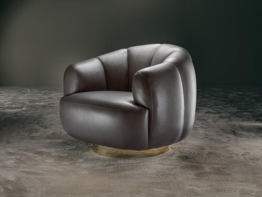 GIOPAGANI Кожаное кресло с подлокотниками Senza fine sun-id-1504590 - Вид №4