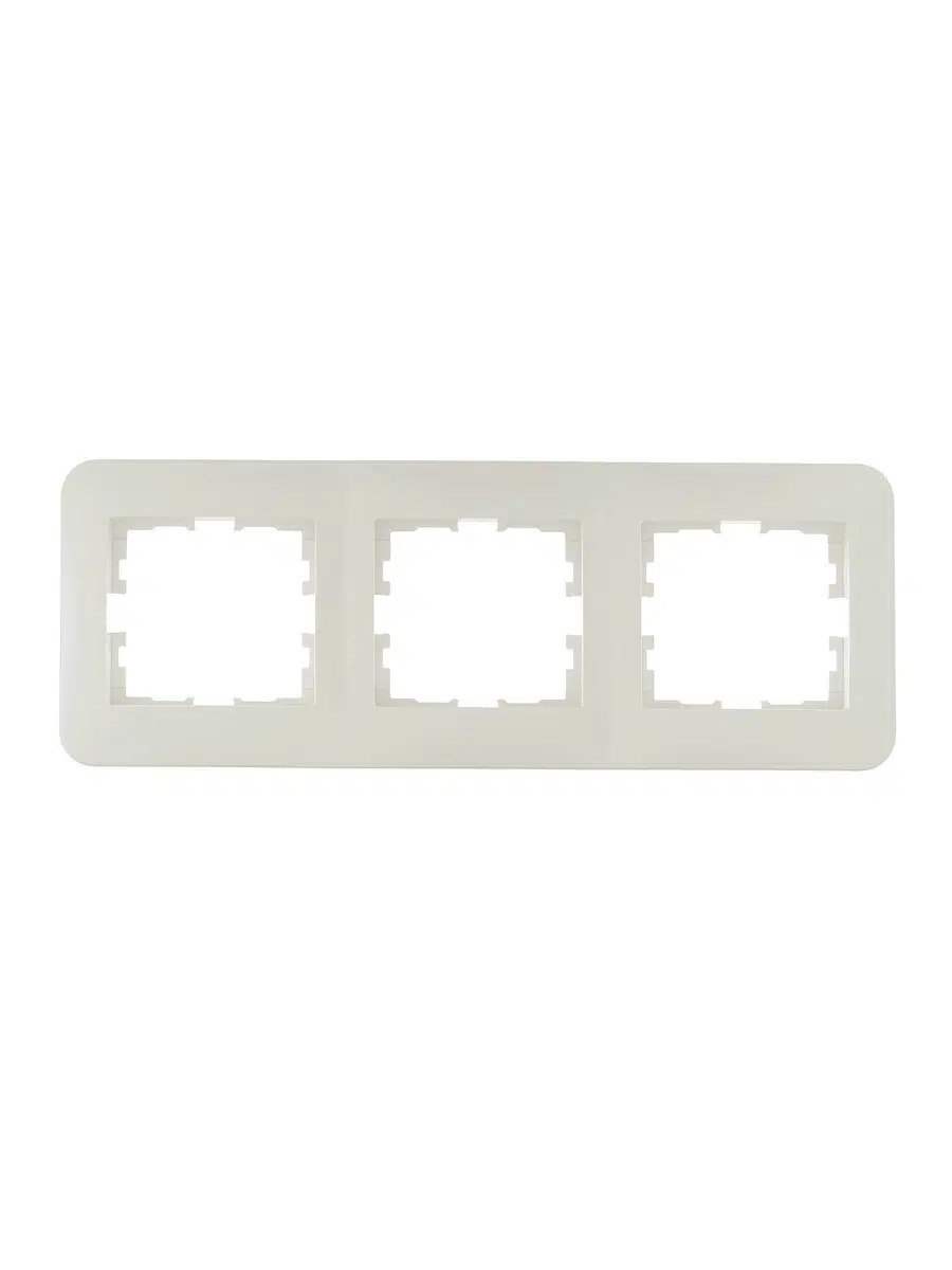ASTI Рамка 3-ая горизонтальная б/вст крем LEZARD 7081-0300-148 - Вид №2