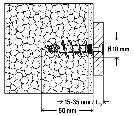 Пластиковый дюбель FISCHER FISCHER FID II ARCH-00132471 - Вид №6