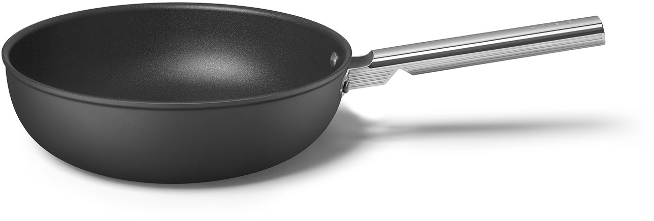 CKFW3001BLM Посуда / сковорода wok 30 см, черная SMEG  - Вид №3