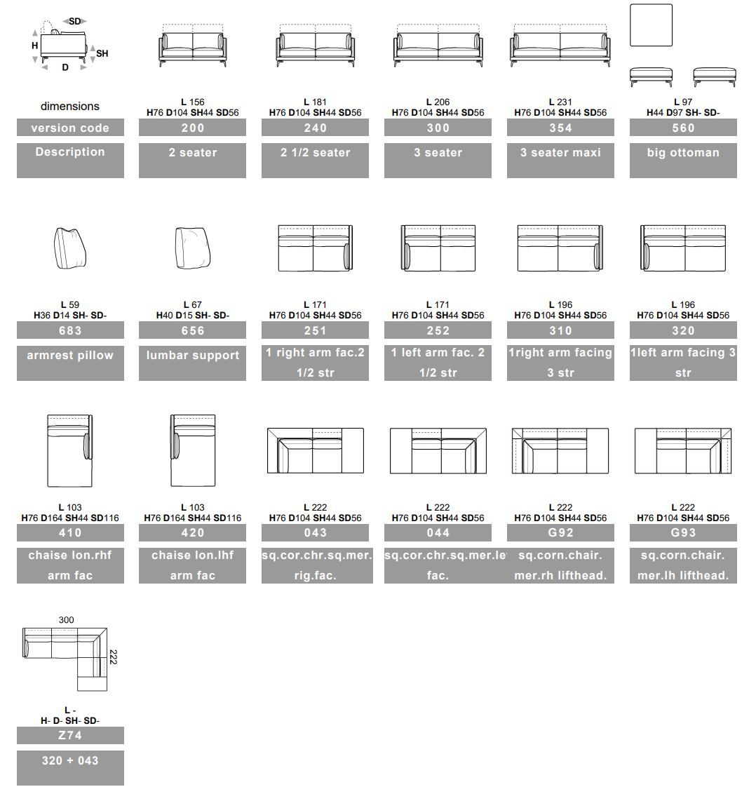 Кожаный диван с полуостровом Calia Italia Superior ARCH-00018360 - Вид №4