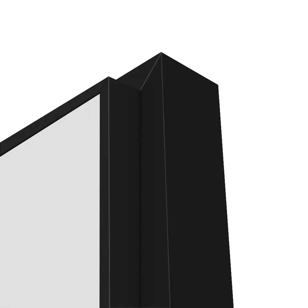 Дверь межкомнатная глухая Invisible Opt 90x200 см правая алюминий цвет белый с черной кромкой 89439062 STLM-2019914 VELLDORIS  - Вид №3