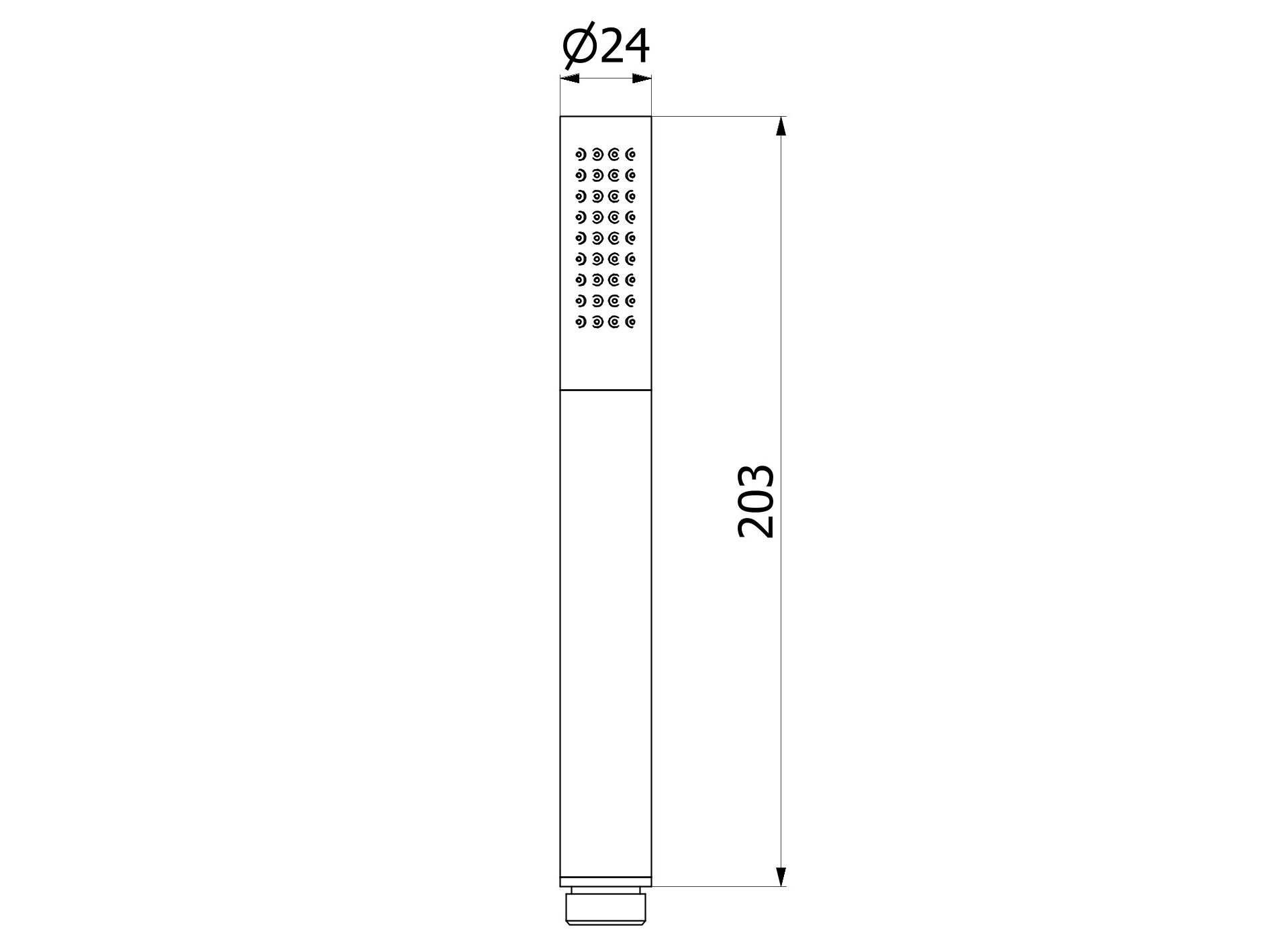 Ручной душ с фиксированной струей IB Shower &amp ARCH-00101136 - Вид №2