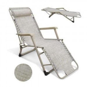 CHO-103C Beige Шезлонг Прима-Люкс (CHO-103FGT-1) Afina