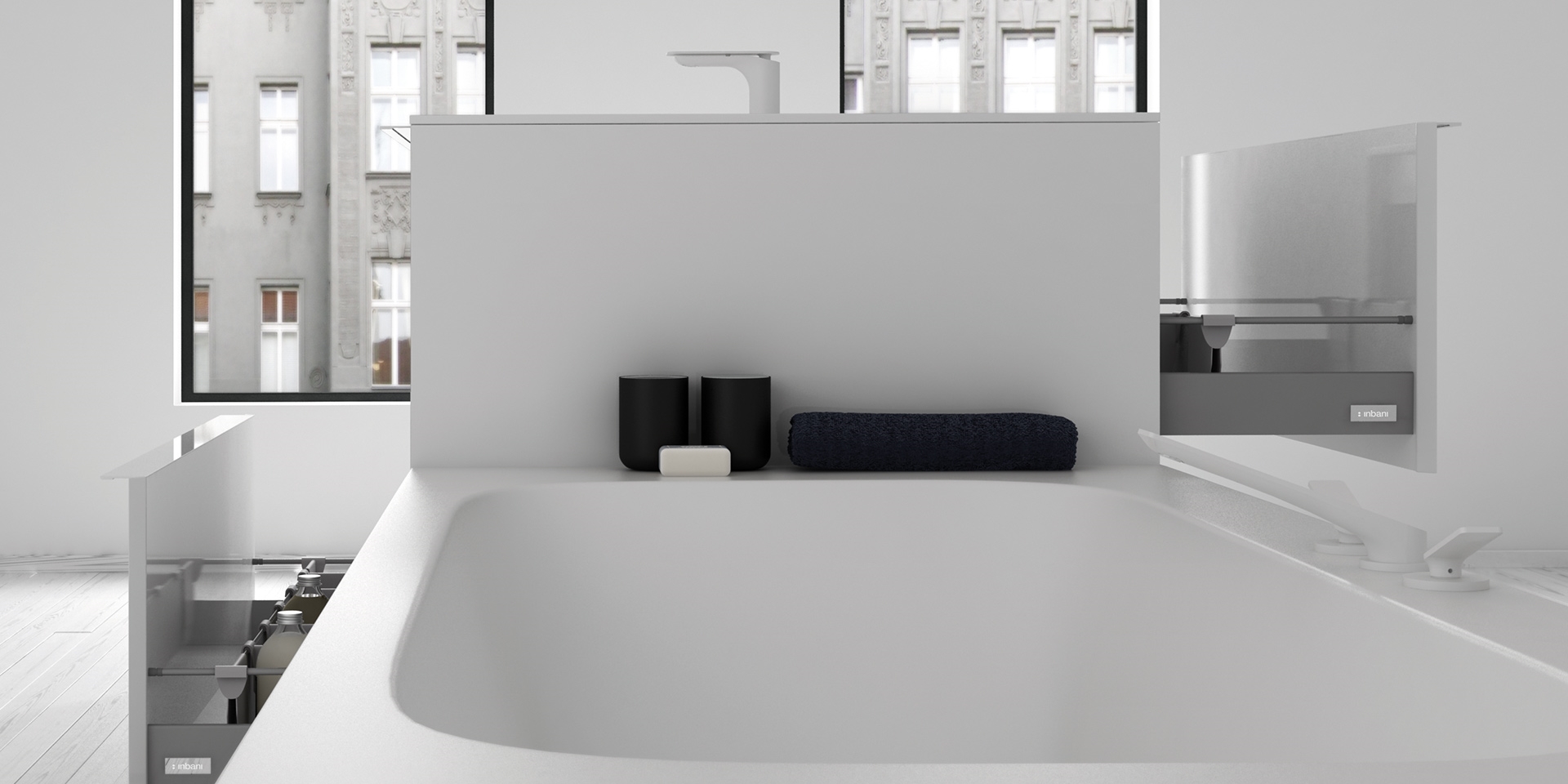 Модуль-тумба с 2 ящиками KA032B Inbani Ка - Вид №2